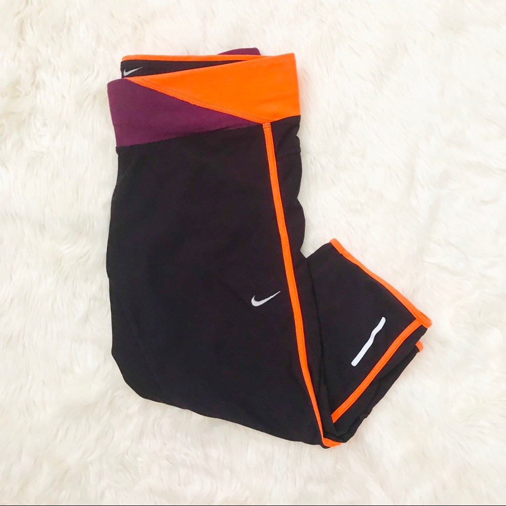 Nike | dri fit crop running leggings